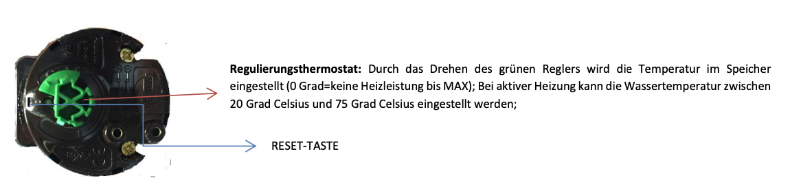 Foto vom Regulierungsthermostat